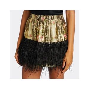LoveShackFancy feather skirt